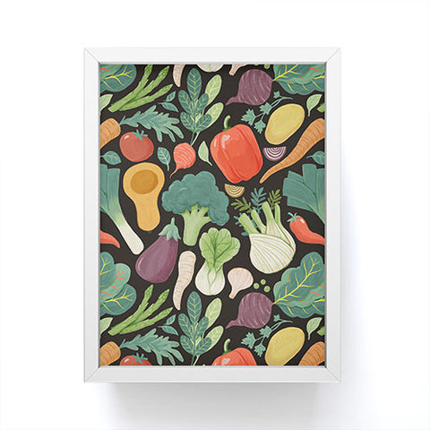 Avenie Fruit Salad Mixed Veggies Framed Mini Art Print