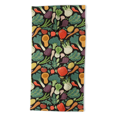 Avenie Fruit Salad Mixed Veggies Beach Towel