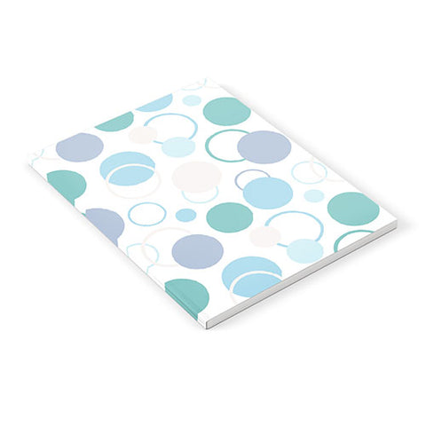 Avenie Fun Circles Teal and Blue Notebook