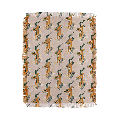 Avenie Gazelle Spring Collection Throw Blanket