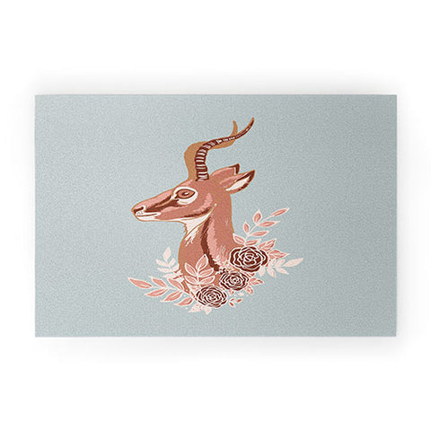 Avenie Gazelle Winter Collection Welcome Mat