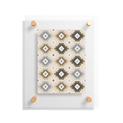 Avenie Geometric Aztec Earth Tones Floating Acrylic Print