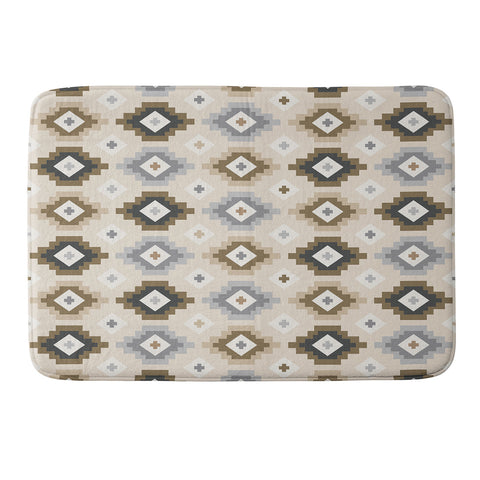 Avenie Geometric Aztec Earth Tones Memory Foam Bath Mat