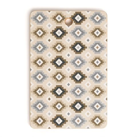 Avenie Geometric Aztec Earth Tones Cutting Board Rectangle