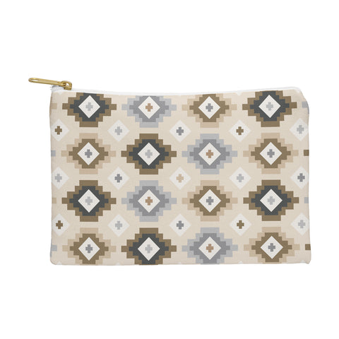Avenie Geometric Aztec Earth Tones Pouch