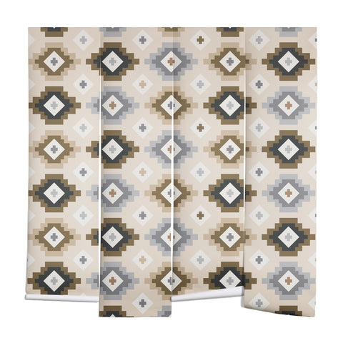 Avenie Geometric Aztec Earth Tones Wall Mural