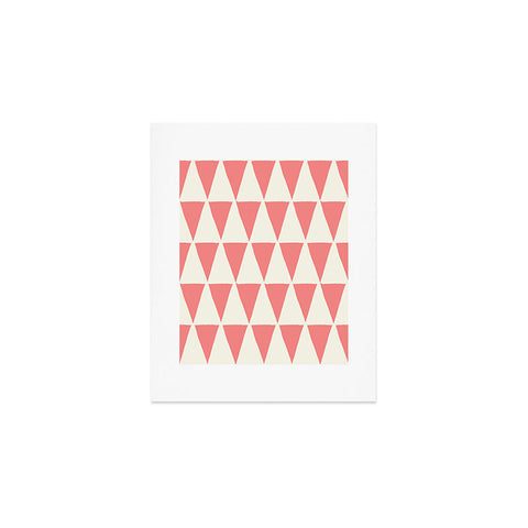 Avenie Geometric Triangle Pattern II Art Print