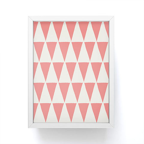 Avenie Geometric Triangle Pattern II Framed Mini Art Print