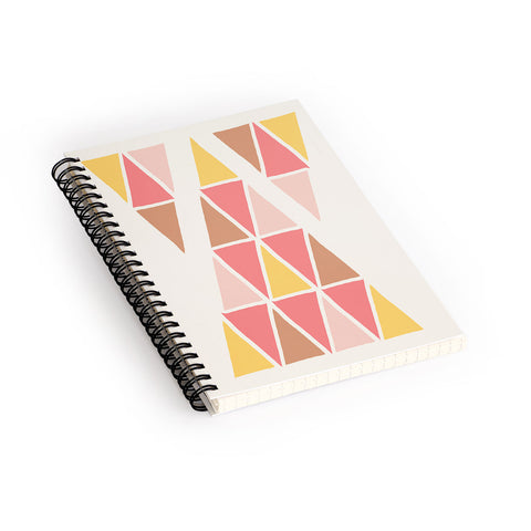 Avenie Geometric Triangle Pattern Spiral Notebook