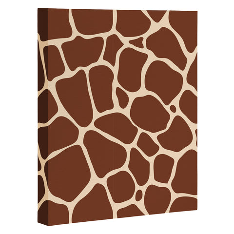 Avenie Giraffe Print Art Canvas