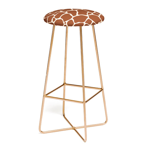 Avenie Giraffe Print Bar Stool
