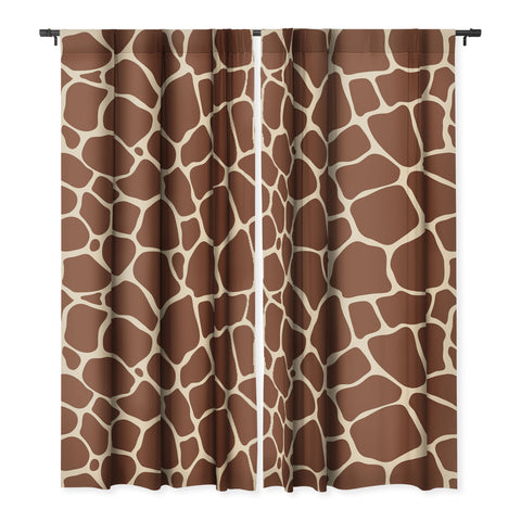 Avenie Giraffe Print Blackout Non Repeat