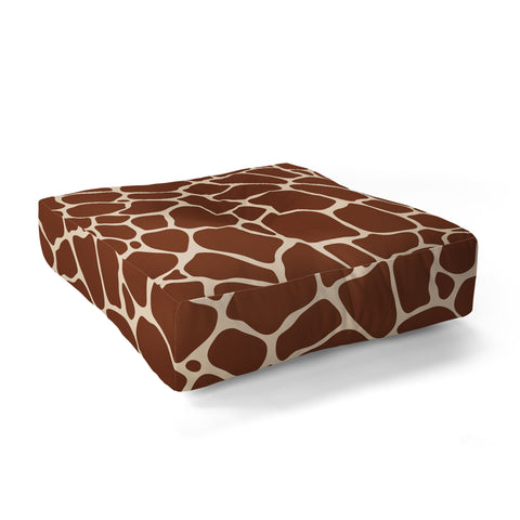 Avenie Giraffe Print Floor Pillow Square
