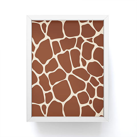Avenie Giraffe Print Framed Mini Art Print