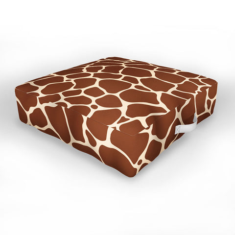 Avenie Giraffe Print Outdoor Floor Cushion