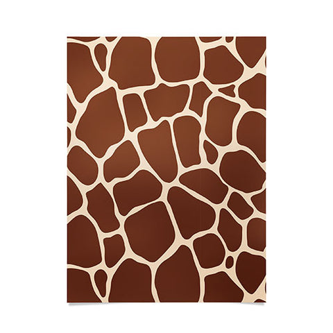 Avenie Giraffe Print Poster