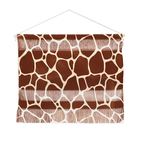 Avenie Giraffe Print Wall Hanging Landscape