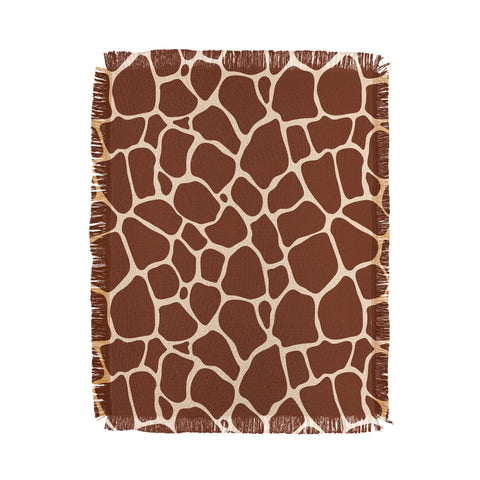 Avenie Giraffe Print Throw Blanket