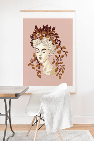 Avenie Goddess Planter Right Autumn Art Print And Hanger