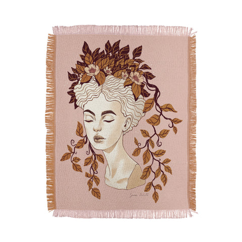 Avenie Goddess Planter Right Autumn Throw Blanket