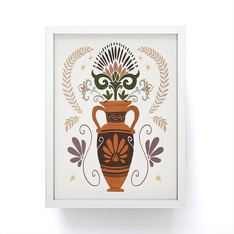 Avenie Greek Vase Framed Mini Art Print