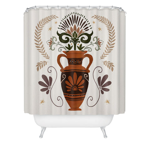 Avenie Greek Vase Shower Curtain