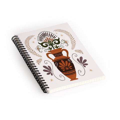 Avenie Greek Vase Spiral Notebook