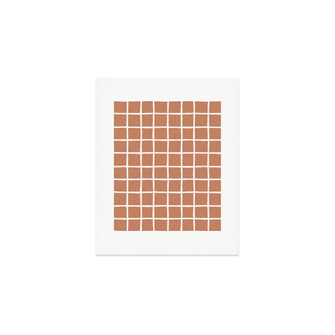 Avenie Grid Pattern Desert Art Print