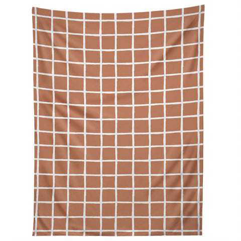 Avenie Grid Pattern Desert Tapestry