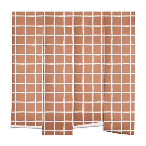 Avenie Grid Pattern Desert Wall Mural