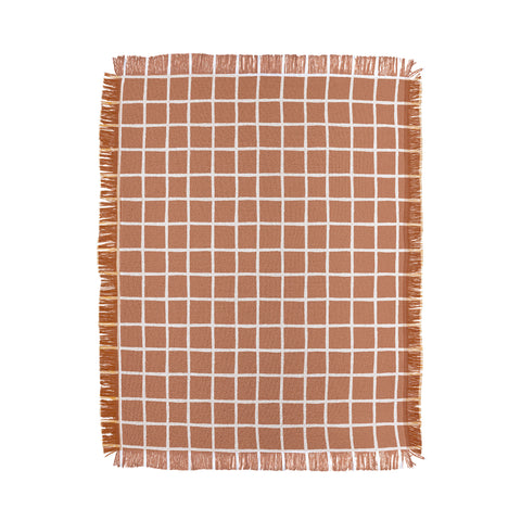 Avenie Grid Pattern Desert Throw Blanket