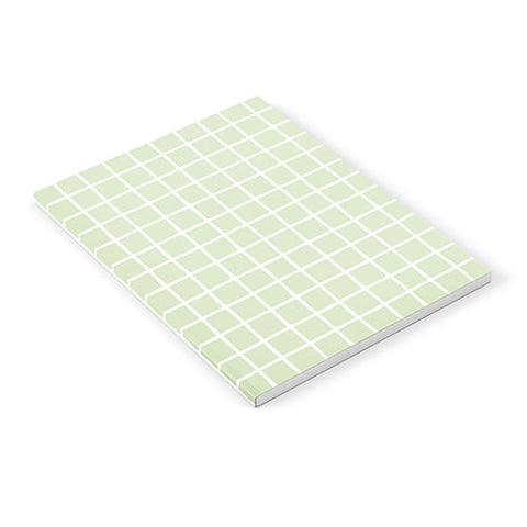 Avenie Grid Pattern Green Notebook