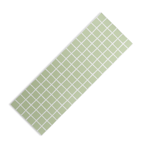 Avenie Grid Pattern Green Yoga Mat