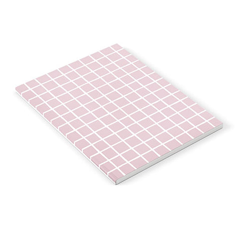 Avenie Grid Pattern Pink Flare Notebook