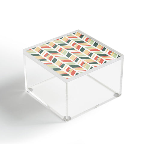 Avenie Hand Drawn Chevron Acrylic Box