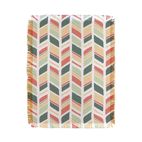 Avenie Hand Drawn Chevron Throw Blanket