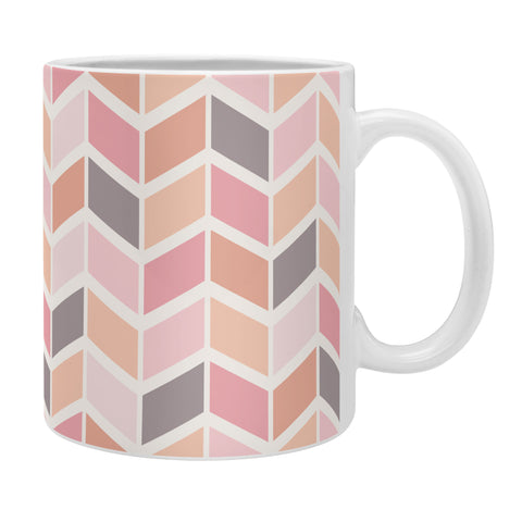 Avenie Herringbone Vintage Pink Coffee Mug