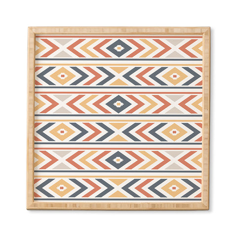 Avenie Horizontal Aztec Framed Wall Art