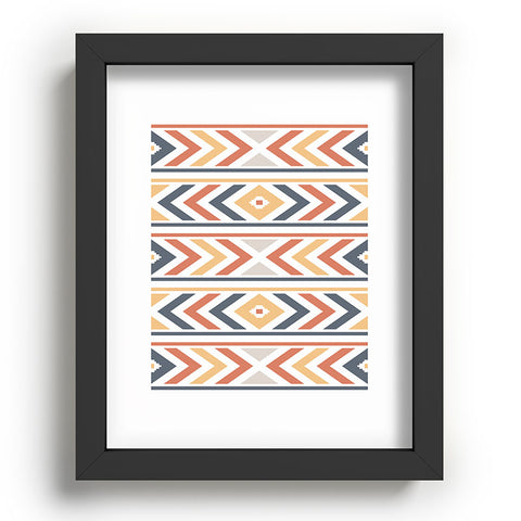 Avenie Horizontal Aztec Recessed Framing Rectangle