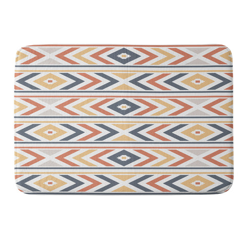 Avenie Horizontal Aztec Memory Foam Bath Mat