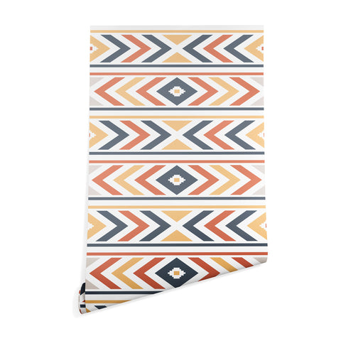 Avenie Horizontal Aztec Wallpaper