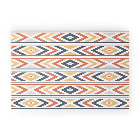Avenie Horizontal Aztec Welcome Mat