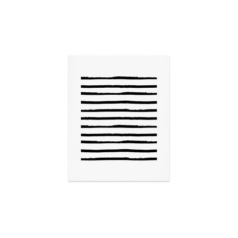 Avenie Ink Stripes Black and White II Art Print