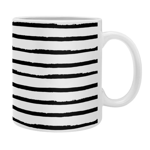 Avenie Ink Stripes Black and White II Coffee Mug