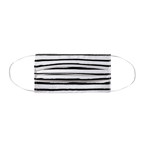 Avenie Ink Stripes Black and White II Face Mask