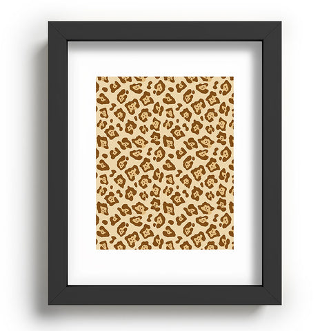 Avenie Jaguar Print Recessed Framing Rectangle