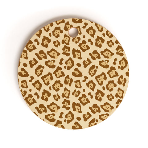 Avenie Jaguar Print Cutting Board Round