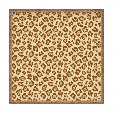 Avenie Jaguar Print Square Tray