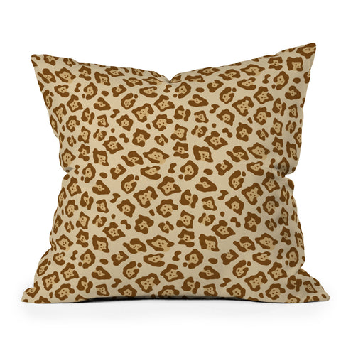 Avenie Jaguar Print Throw Pillow