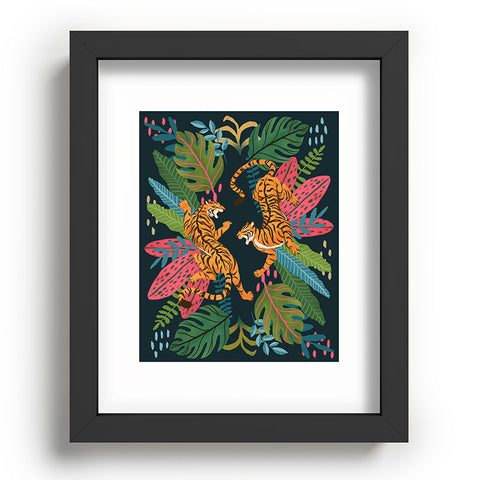 Avenie Jungle Cats Recessed Framing Rectangle